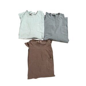 Comfort Colors 3XL Pocket Tee T Shirts Lot Bundle 3 pcs Blank Plain Solid READ